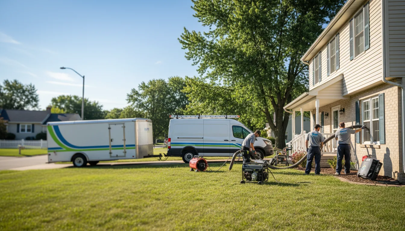 Flooded Basement Restoration And Cleanup With Repair in Gilead, NE near me